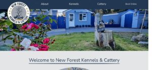 New Forest Kennels & Cattery Homepage Screenshot